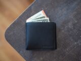 black leather wallet