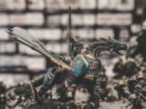 photo of knight riding dragon action figure