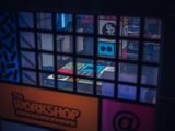 a picture of a computer screen with the words the workshop on it