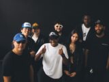 a group of people posing for a photo
