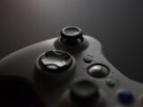 a close up of a video game controller