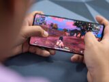 a person holding a phone