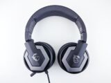 a pair of headphones sitting on top of a table