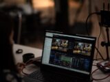 a person using a laptop